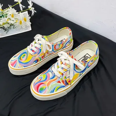 Rainbow Canvas Shoes